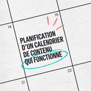 Calendrier avec ecrit planification d'un calendrier de conenue qui fonctionne