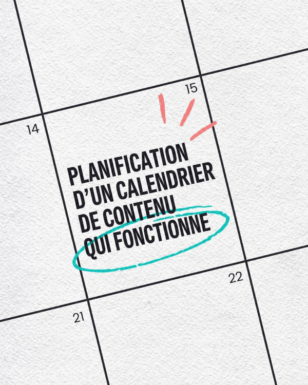 Calendrier avec ecrit planification d'un calendrier de conenue qui fonctionne