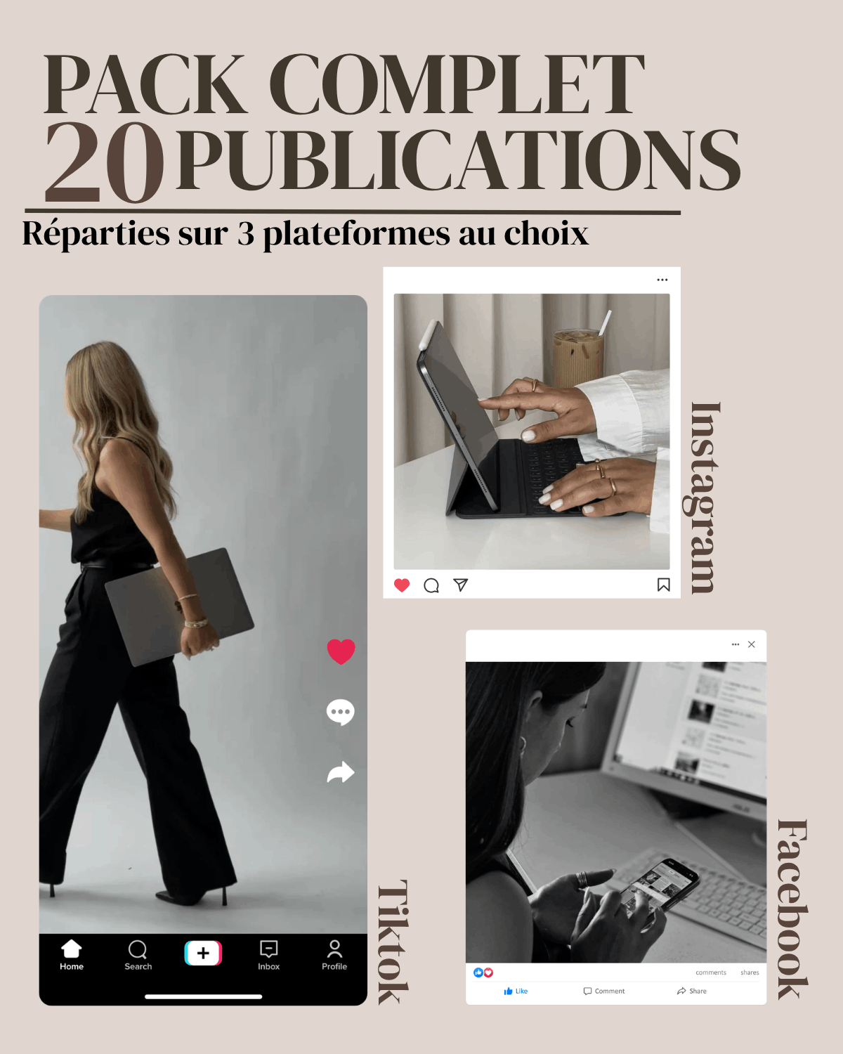 3 forfmat de publication pour un forfait de 20 publications
